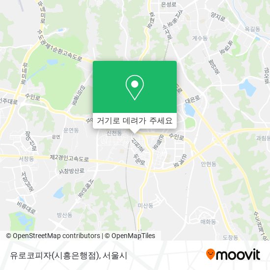 유로코피자(시흥은행점) 지도