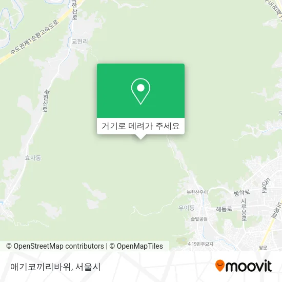 애기코끼리바위 지도