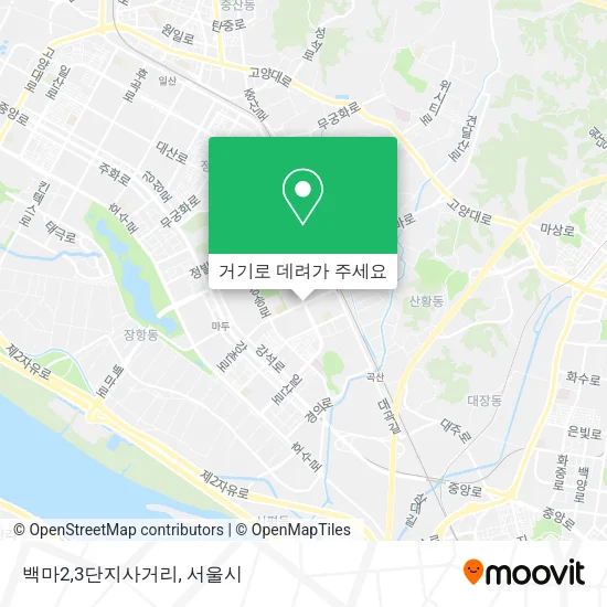 백마2,3단지사거리 지도