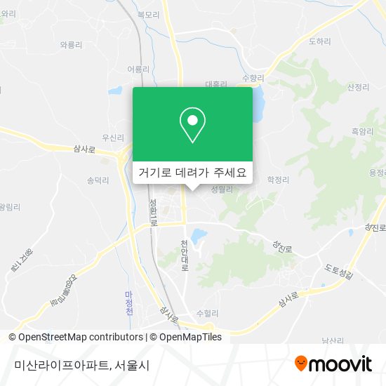 미산라이프아파트 지도