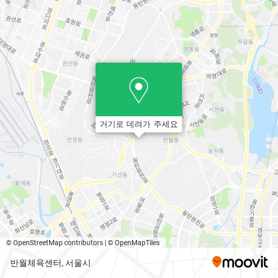 반월체육센터 지도