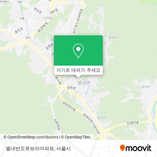 별내반도유보라아파트 지도