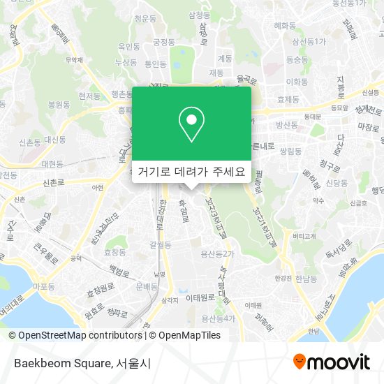Baekbeom Square 지도