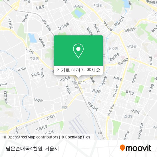 남문순대국4천원 지도