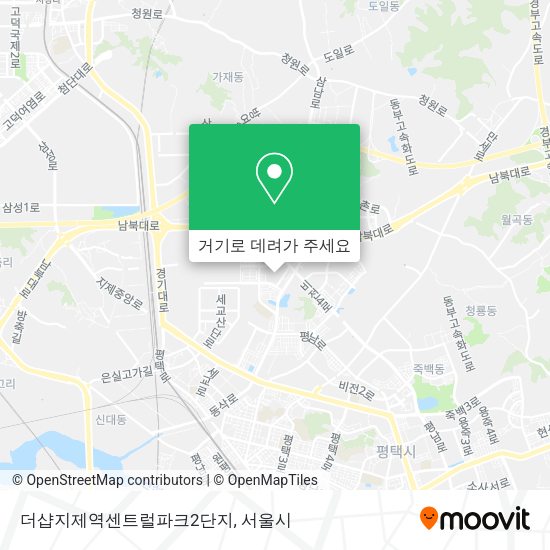 더샵지제역센트럴파크2단지 지도