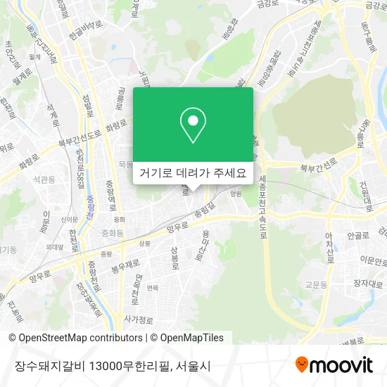 장수돼지갈비                 13000무한리필 지도