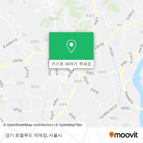 경기 로컬푸드 직매장 지도