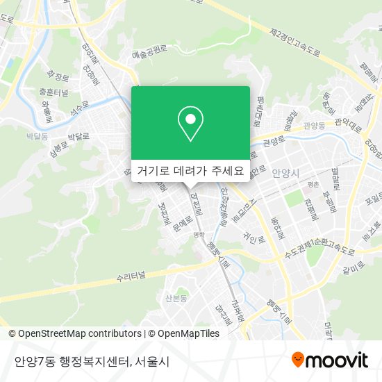 안양7동 행정복지센터 지도