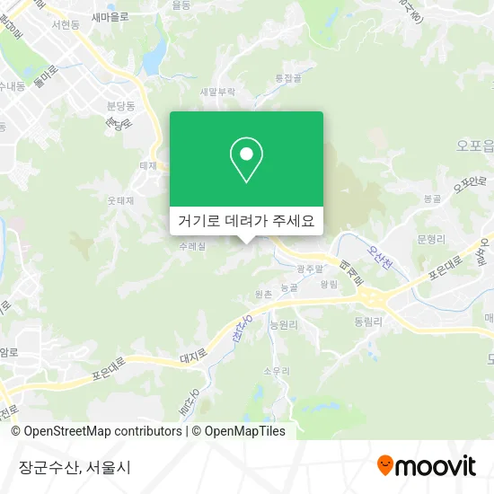 장군수산 지도