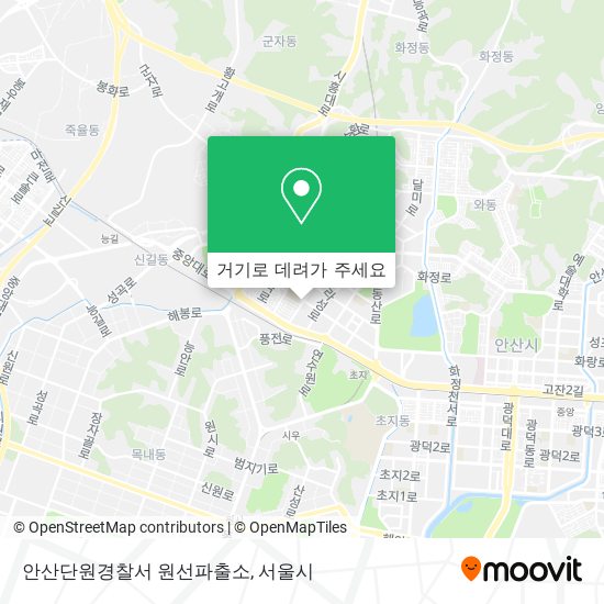 안산단원경찰서 원선파출소 지도