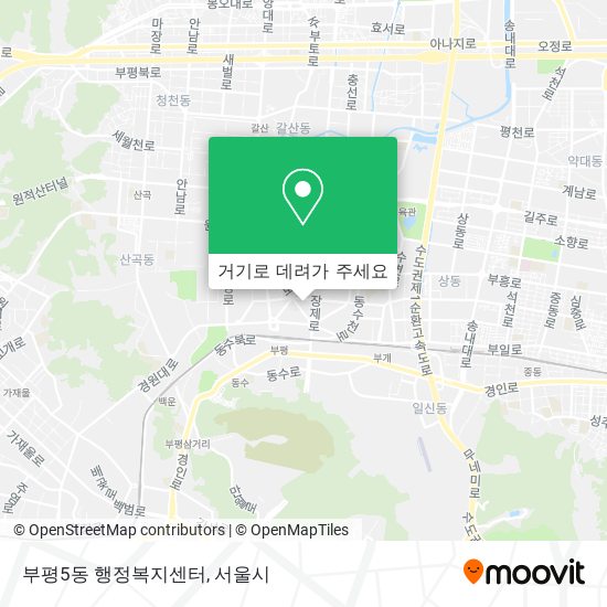 부평5동 행정복지센터 지도