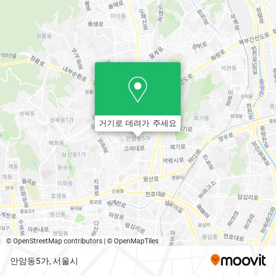 안암동5가 지도