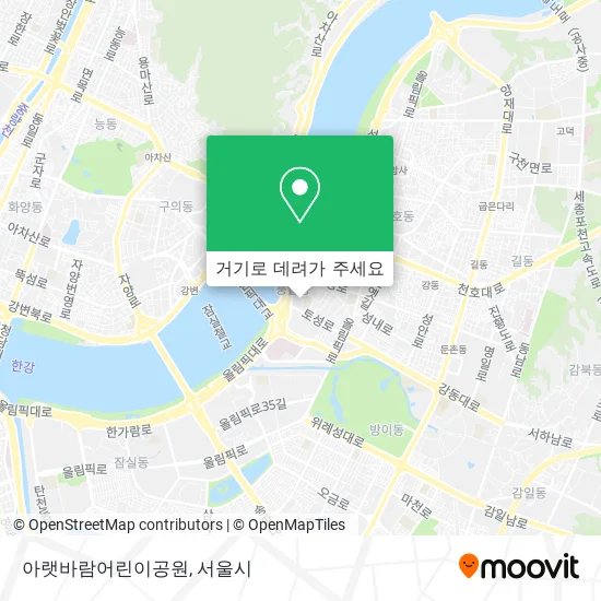 아랫바람어린이공원 지도
