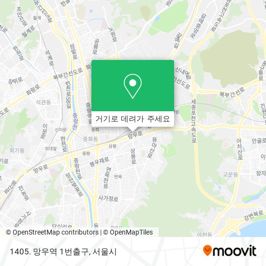 1405. 망우역 1번출구 지도