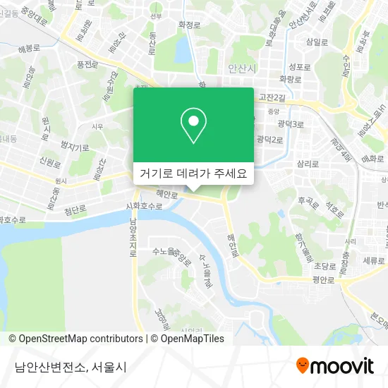 남안산변전소 지도