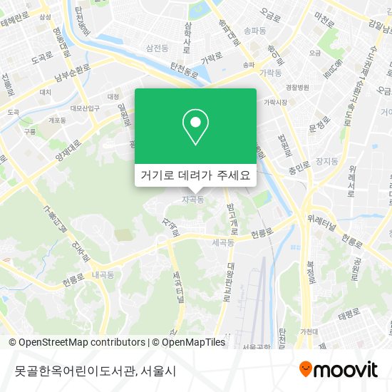 못골한옥어린이도서관 지도
