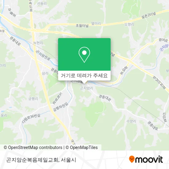 곤지암순복음제일교회 지도