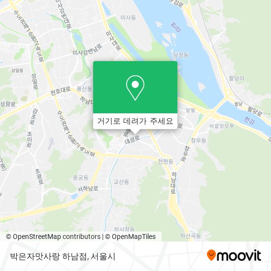 박은자맛사랑 하남점 지도