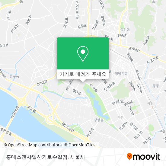홍대스앤샤일산가로수길점 지도