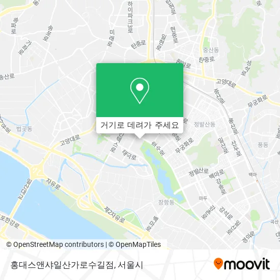 홍대스앤샤일산가로수길점 지도