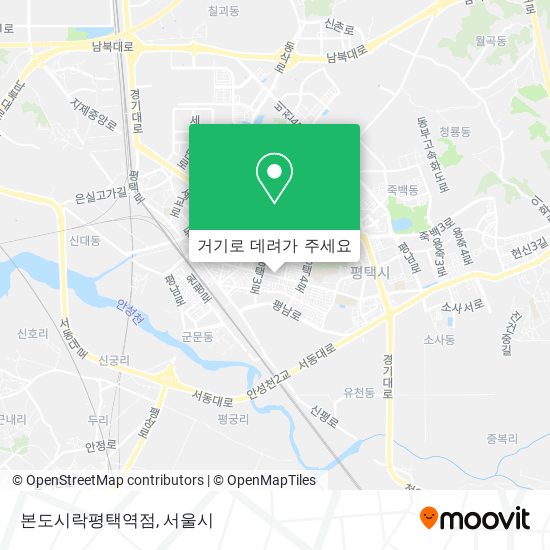 본도시락평택역점 지도