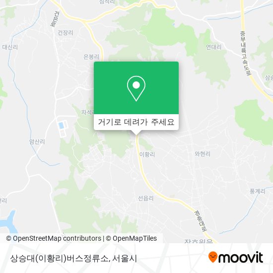 상승대(이황리)버스정류소 지도