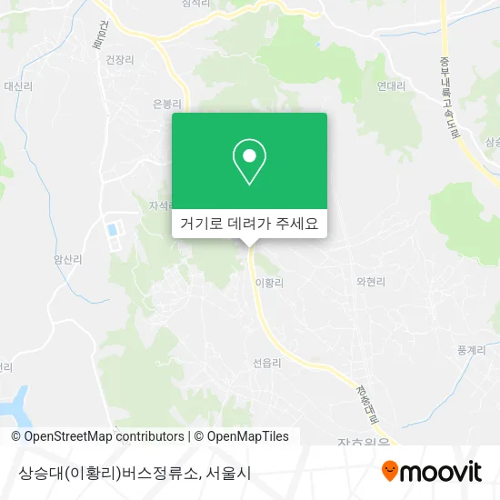 상승대(이황리)버스정류소 지도