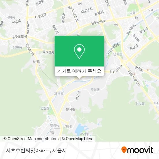 서초호반써밋아파트 지도