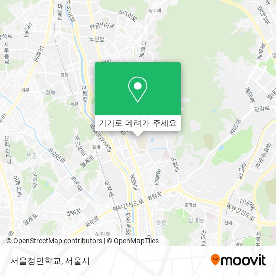 서울정민학교 지도