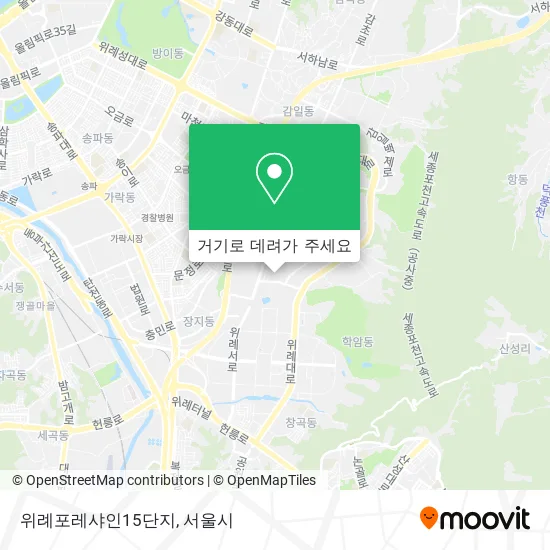위례포레샤인15단지 지도