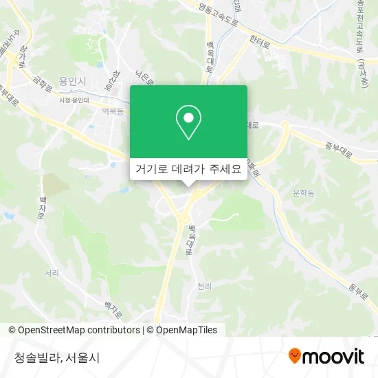 청솔빌라 지도