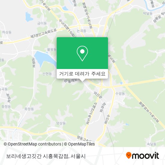 보리네생고깃간 시흥목감점 지도
