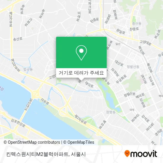 킨텍스원시티M2블럭아파트 지도