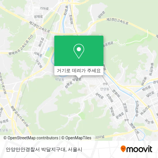 안양만안경찰서 박달지구대 지도