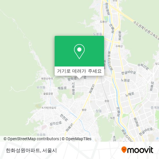 한화성원아파트 지도