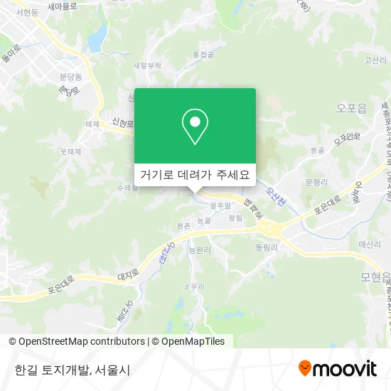 한길 토지개발 지도