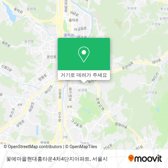 꽃메마을현대홈타운4차4단지아파트 지도