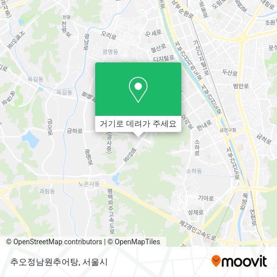추오정남원추어탕 지도