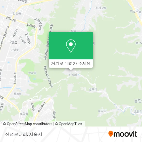 산성로터리 지도