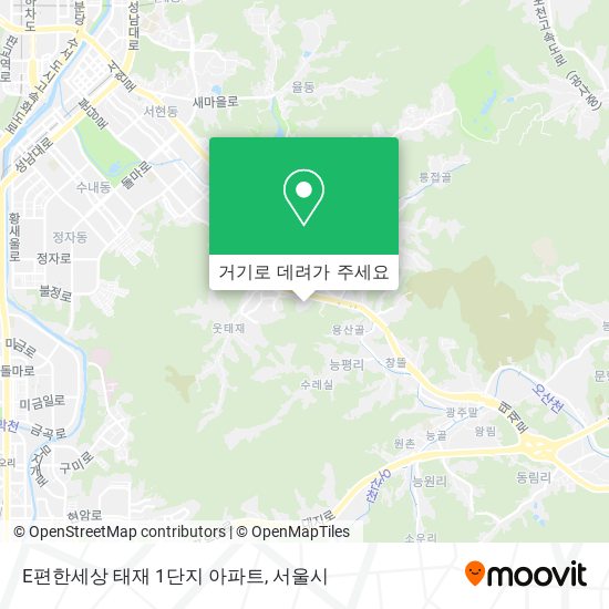 E편한세상 태재 1단지 아파트 지도