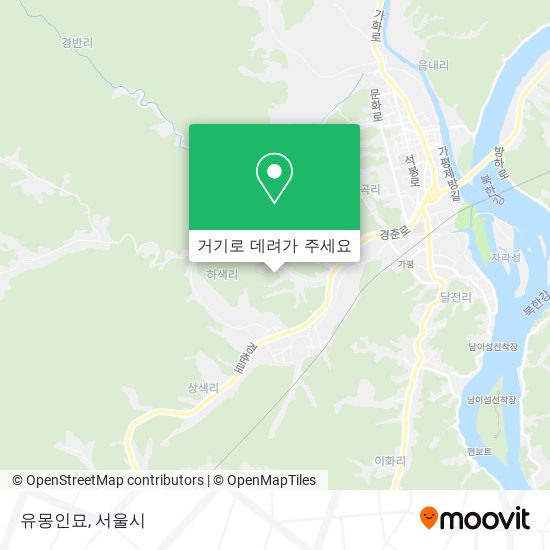 유몽인묘 지도