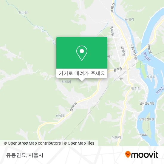 유몽인묘 지도
