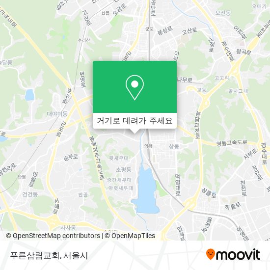 푸른삼림교회 지도