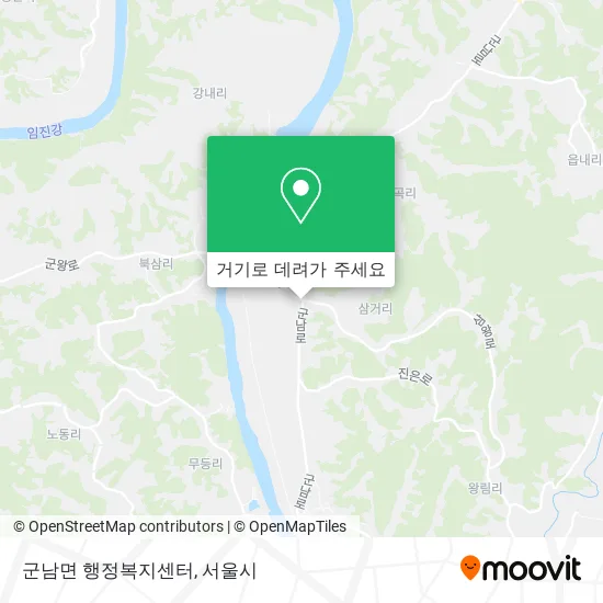 군남면 행정복지센터 지도