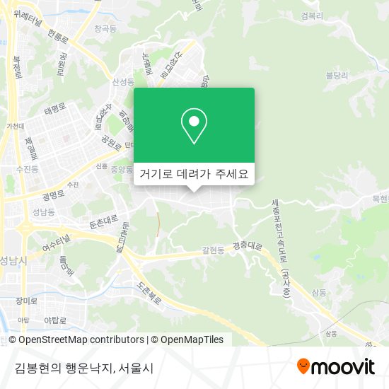 김봉현의 행운낙지 지도