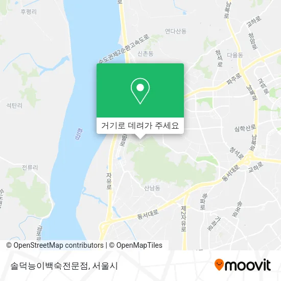 솔덕능이백숙전문점 지도