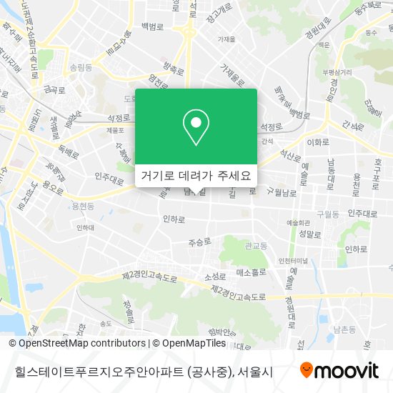 힐스테이트푸르지오주안아파트 (공사중) 지도