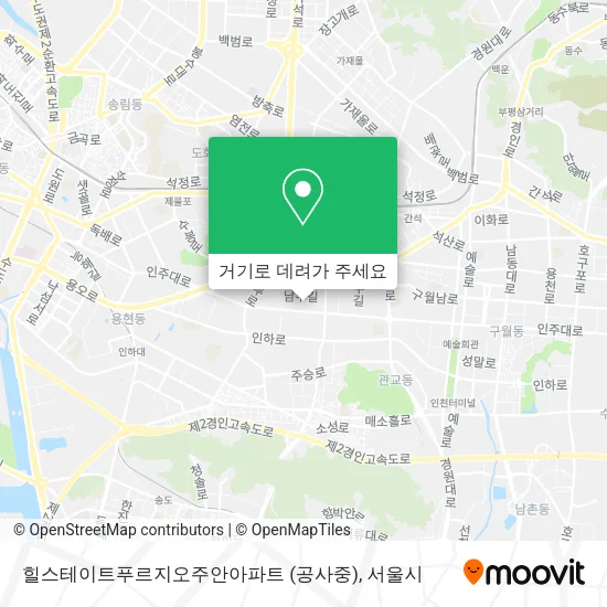힐스테이트푸르지오주안아파트 (공사중) 지도