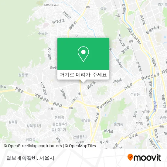 털보네쪽갈비 지도