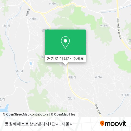 동원베네스트상승빌리지1단지 지도